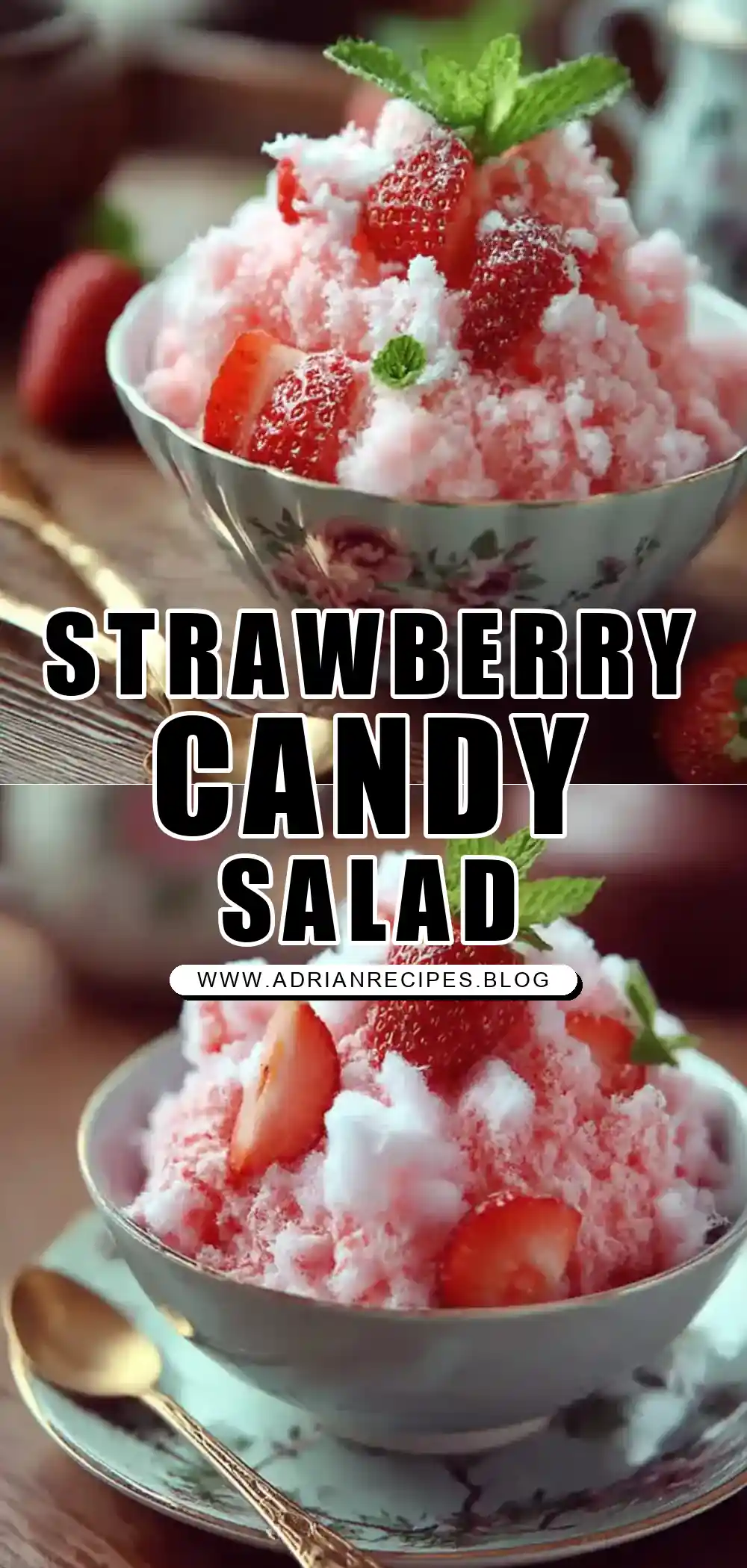 Strawberry Cotton Candy Salad