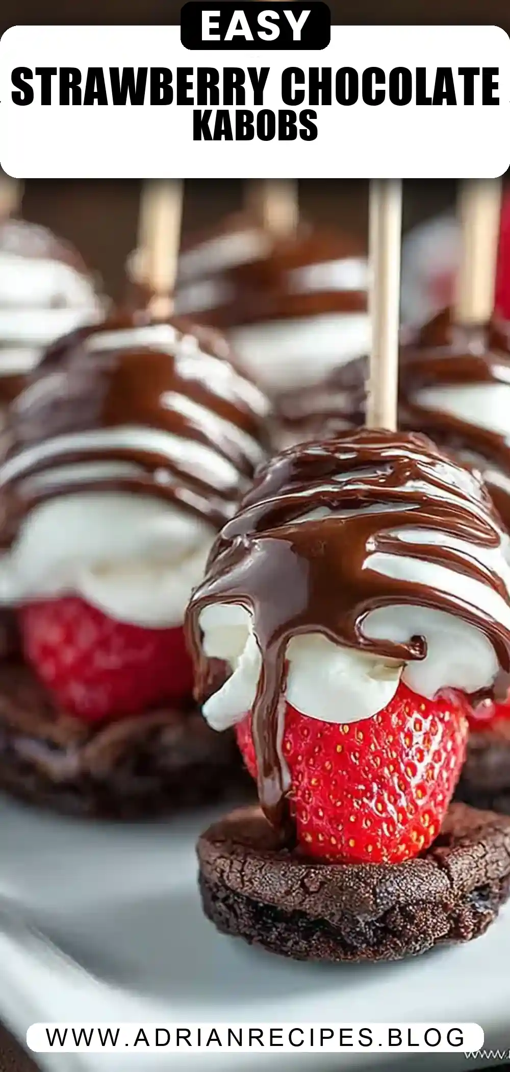 Chocolate Strawberry Dessert Kabobs