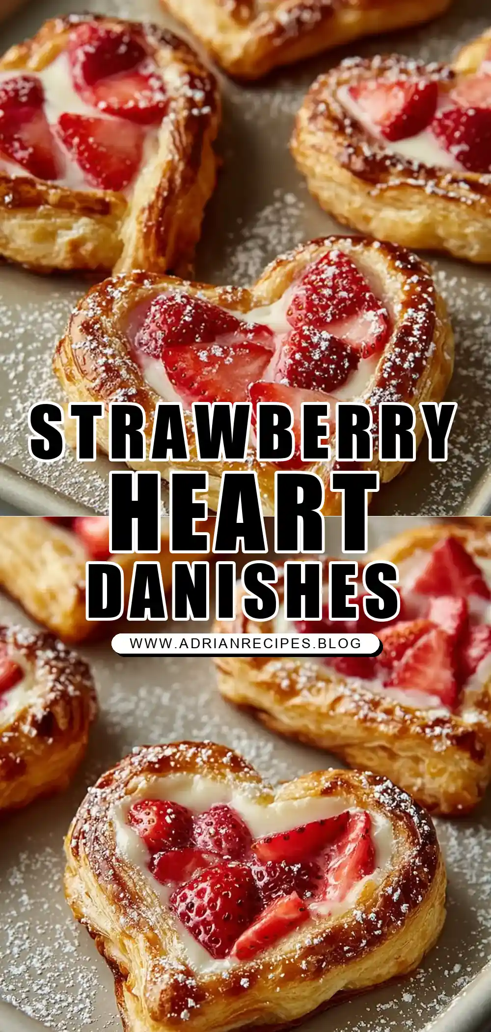 Best Strawberry Cream Cheese Heart Danishes Recipe (Valentine’s Perfect!)
