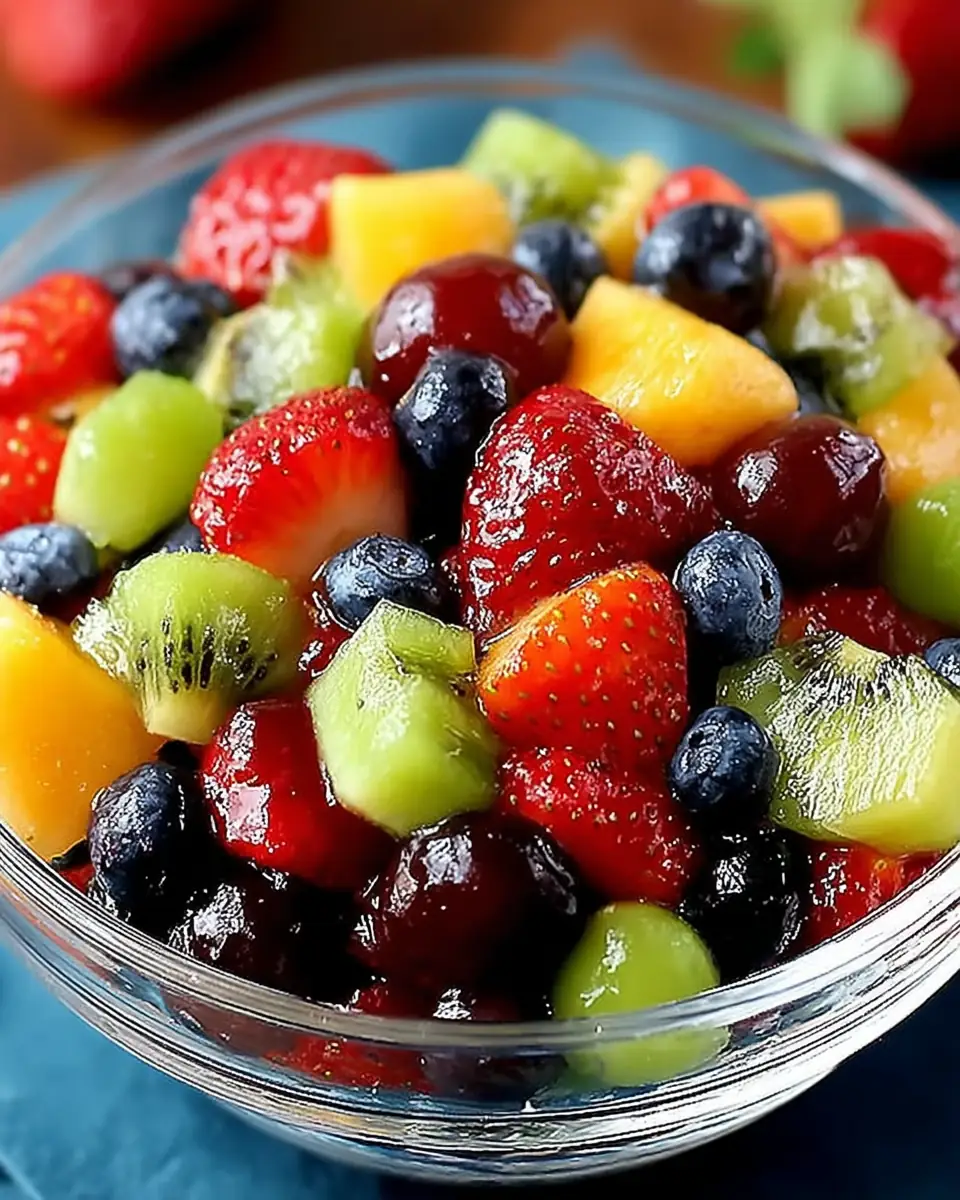 A delicious plate of Secret Ingredient Fruit Salad: So Easy & Yummy