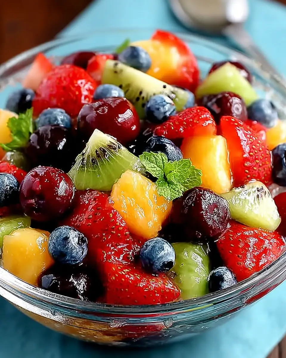 A delicious plate of Secret Ingredient Fruit Salad: So Easy & Yummy