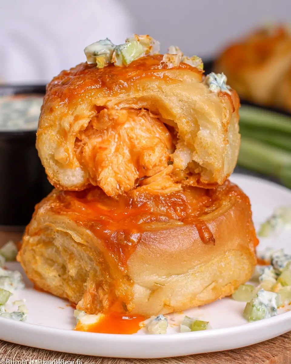 Buffalo Chicken Pizza Rolls