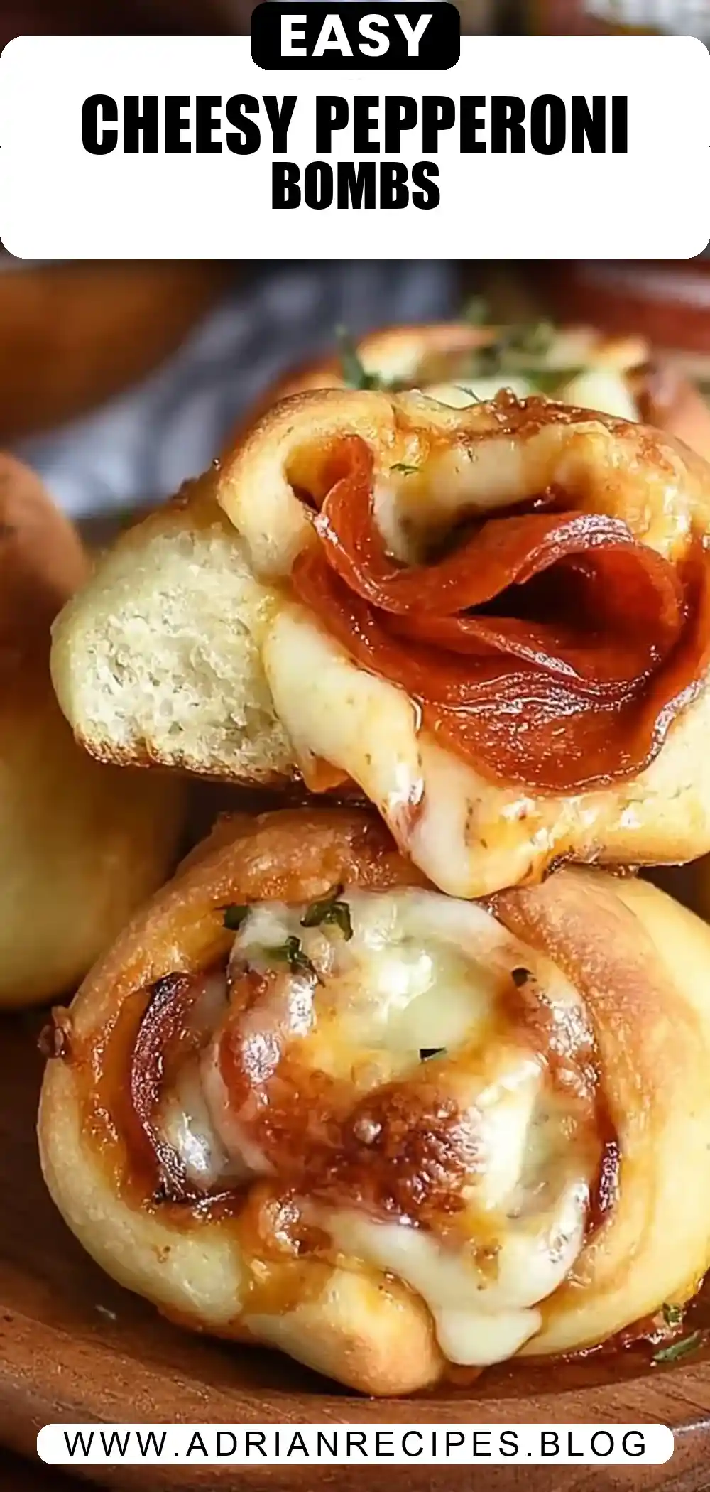 Pepperoni Cheese Pizza Bombs