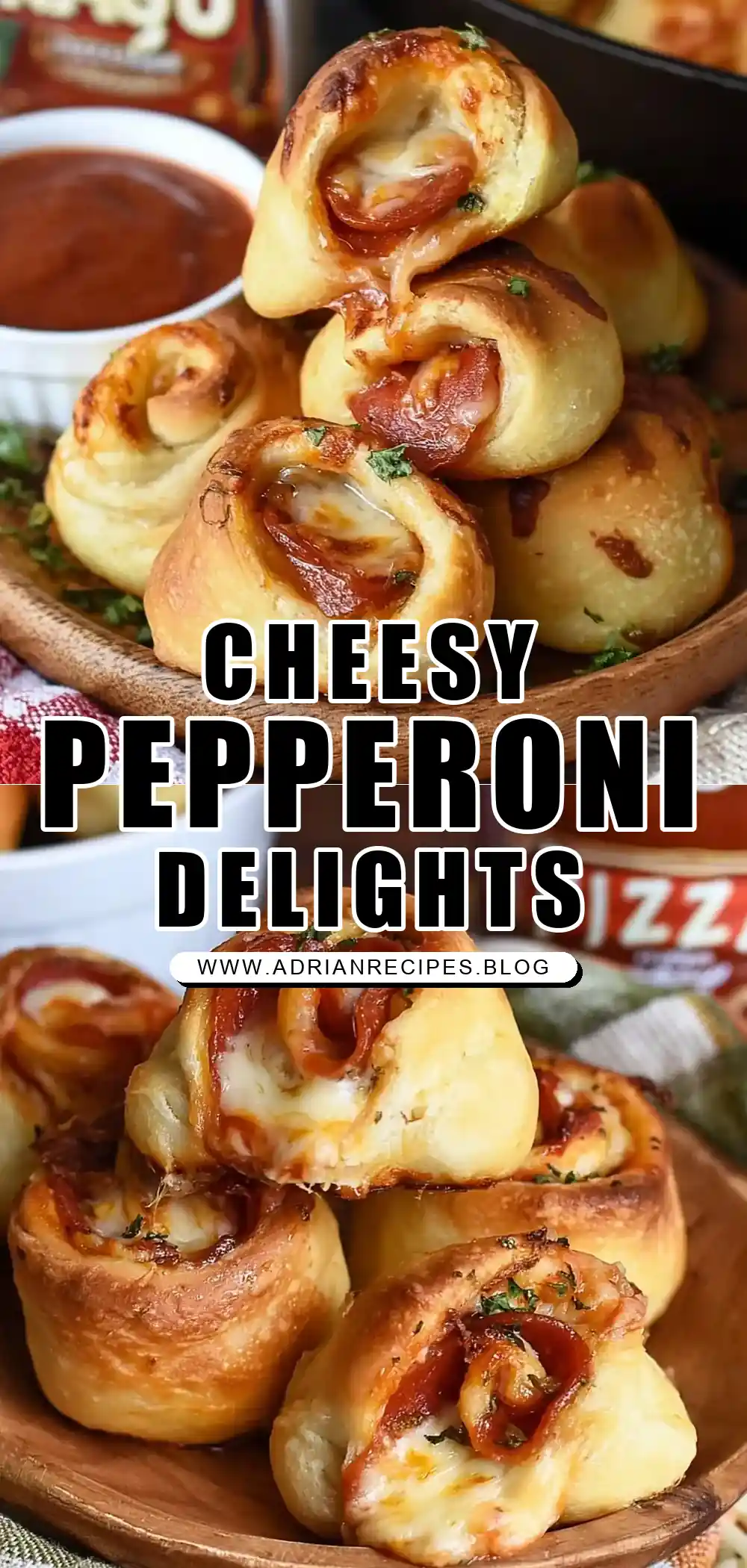 Pepperoni Cheese Pizza Bombs