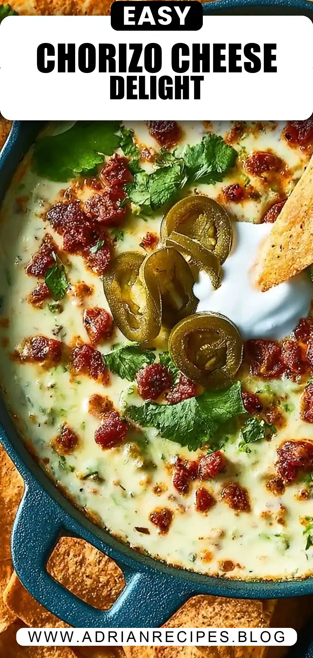 Creamy Chorizo Queso Dip