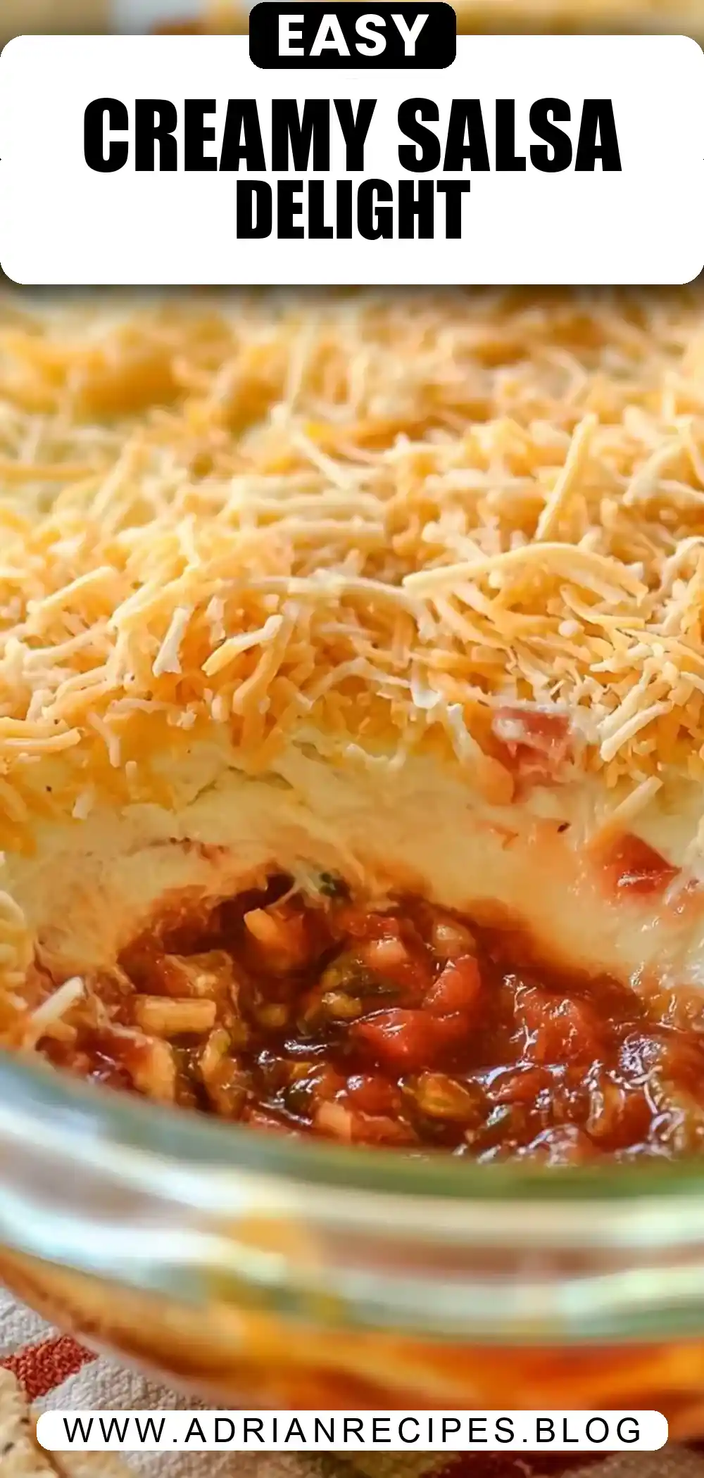 Layered Cream Cheese and Salsa Dip