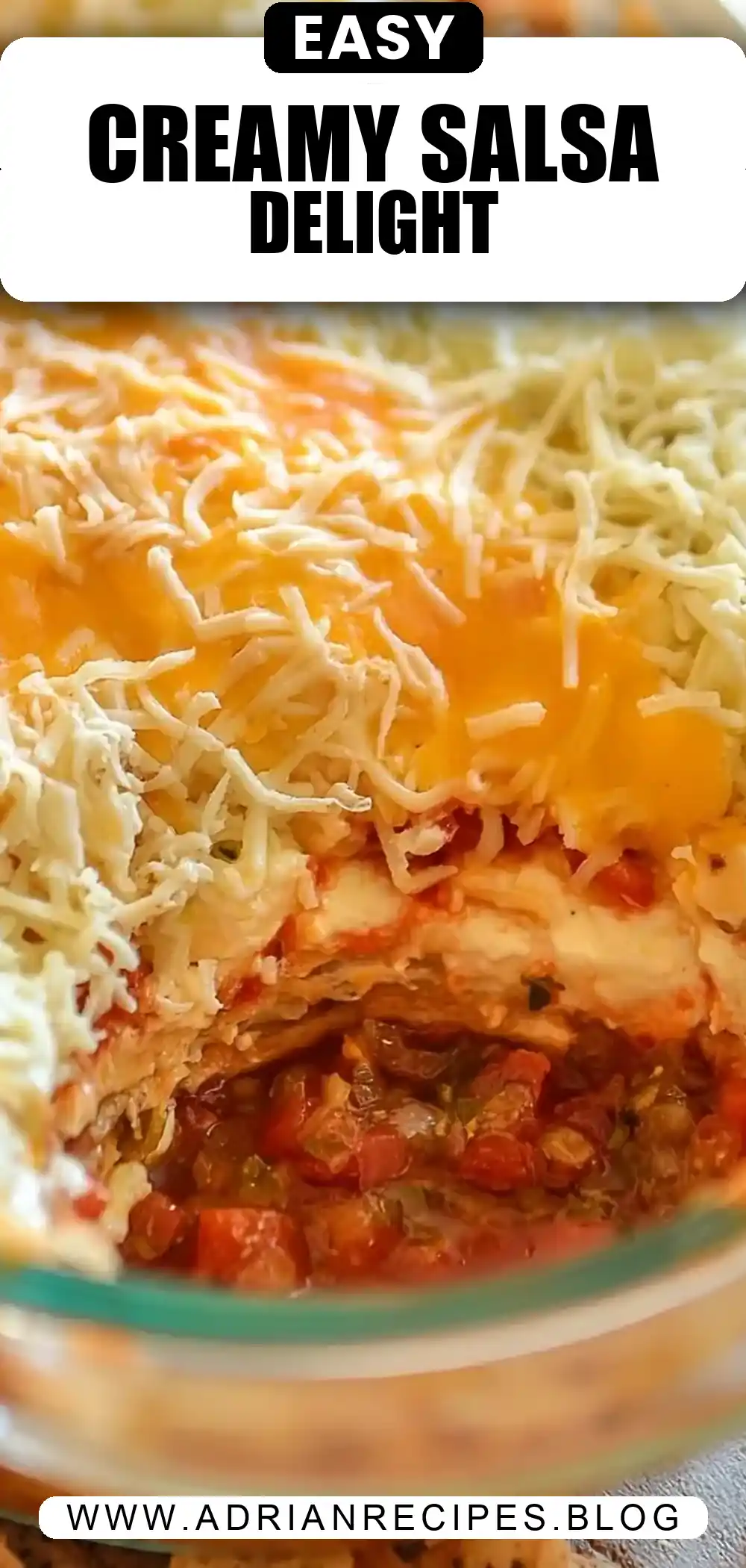 Layered Cream Cheese and Salsa Dip