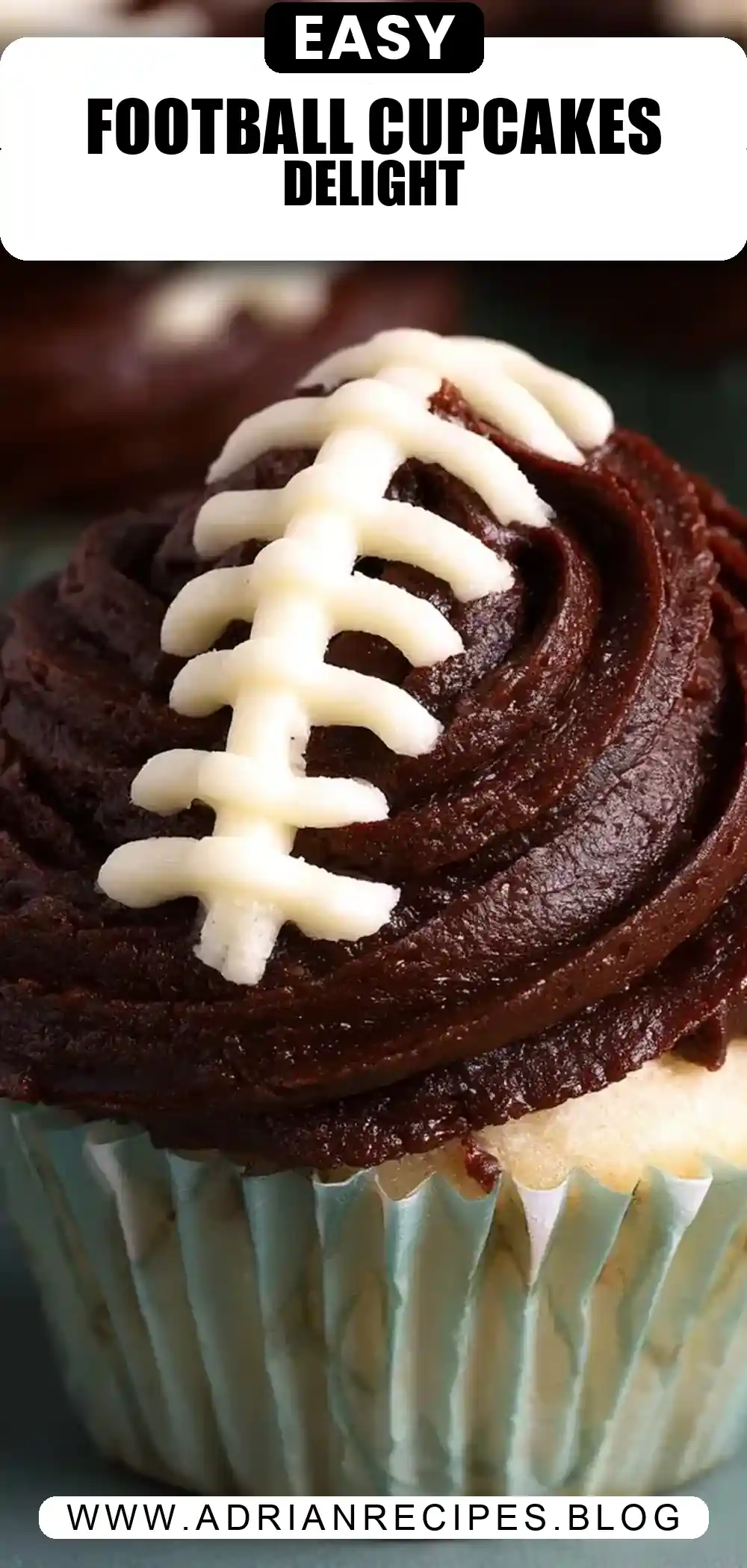 The Best Football Themed Cupcake for the Super Bowl
