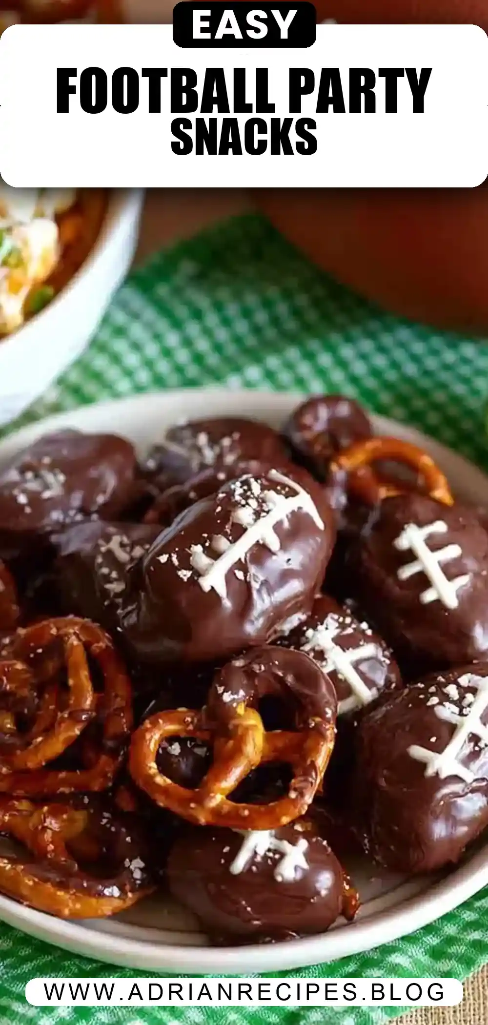 Game Day Pretzel Footballs & Party Snacks