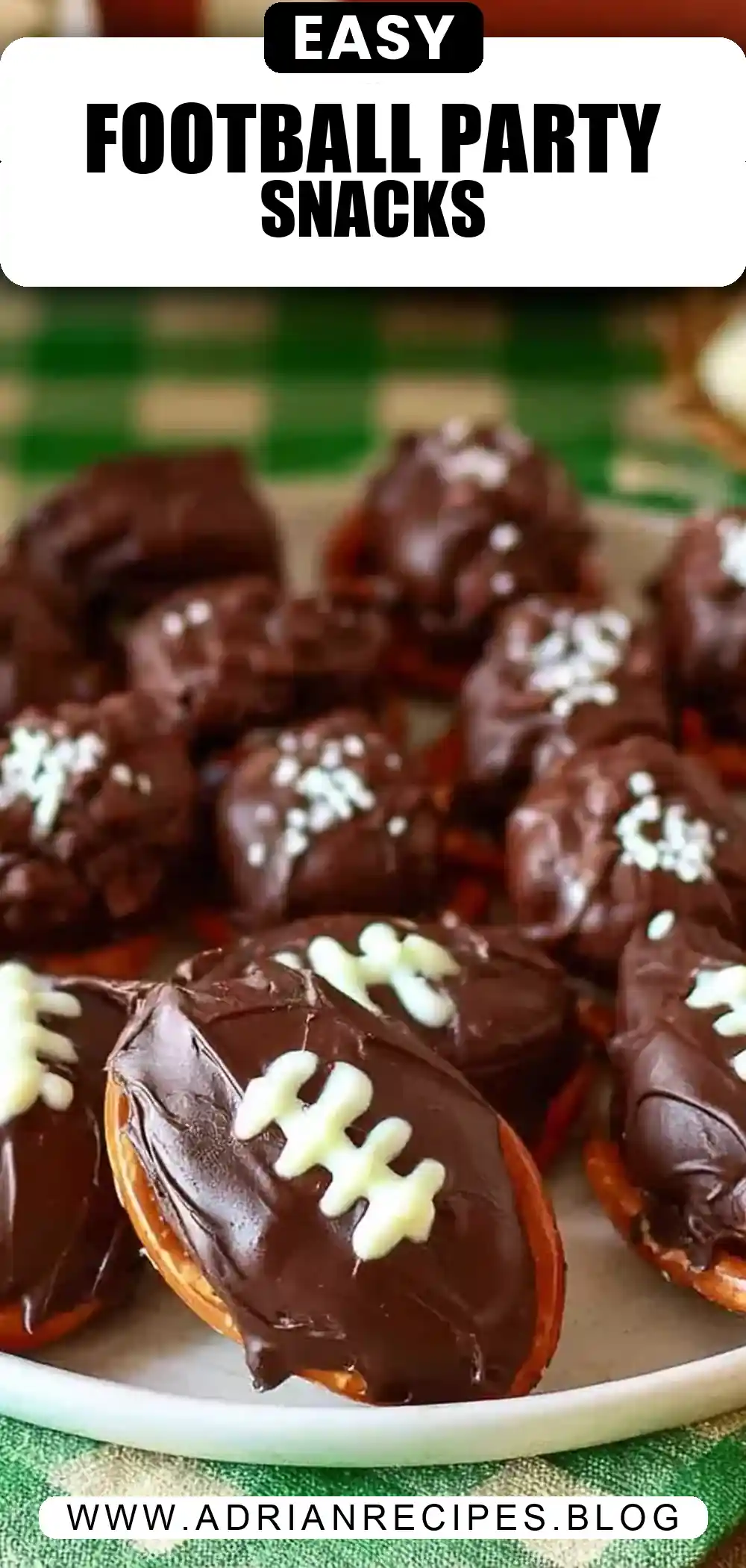 Game Day Pretzel Footballs & Party Snacks