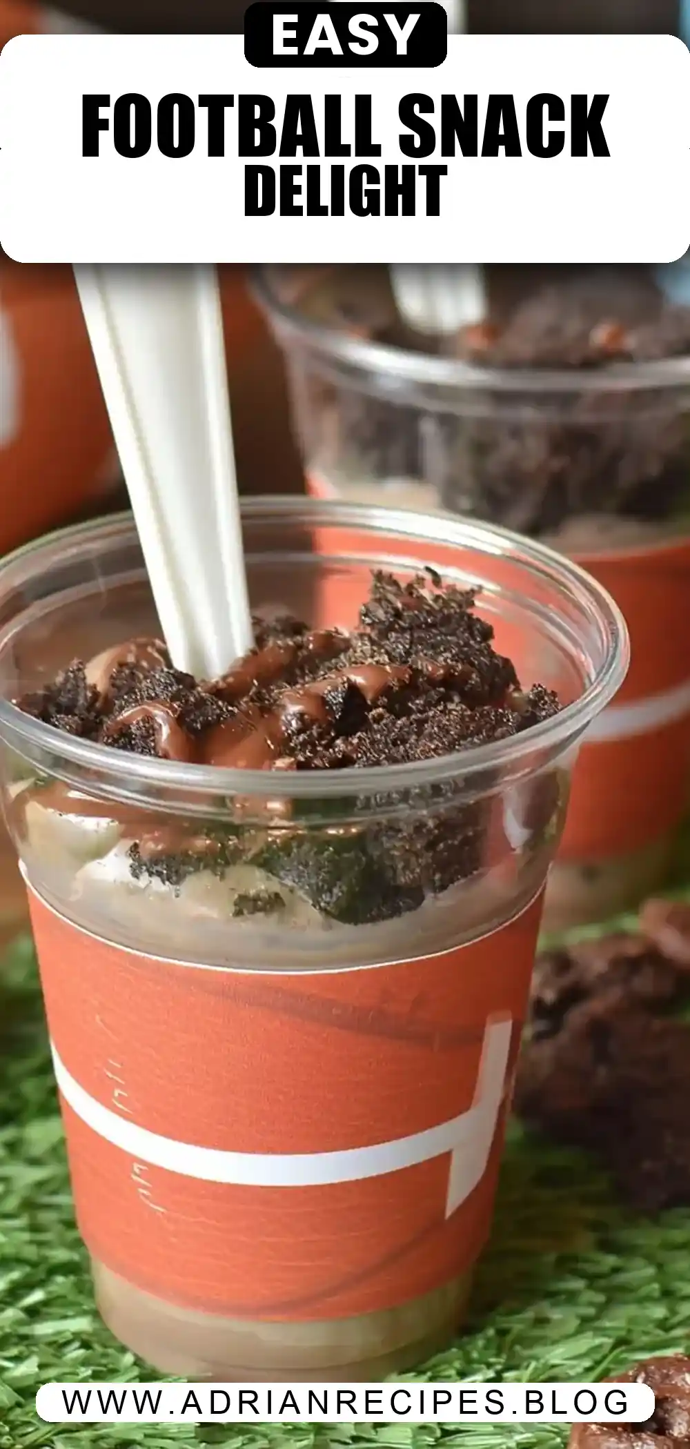 Football Dirt Cups (Easy Football Snack for Kids)