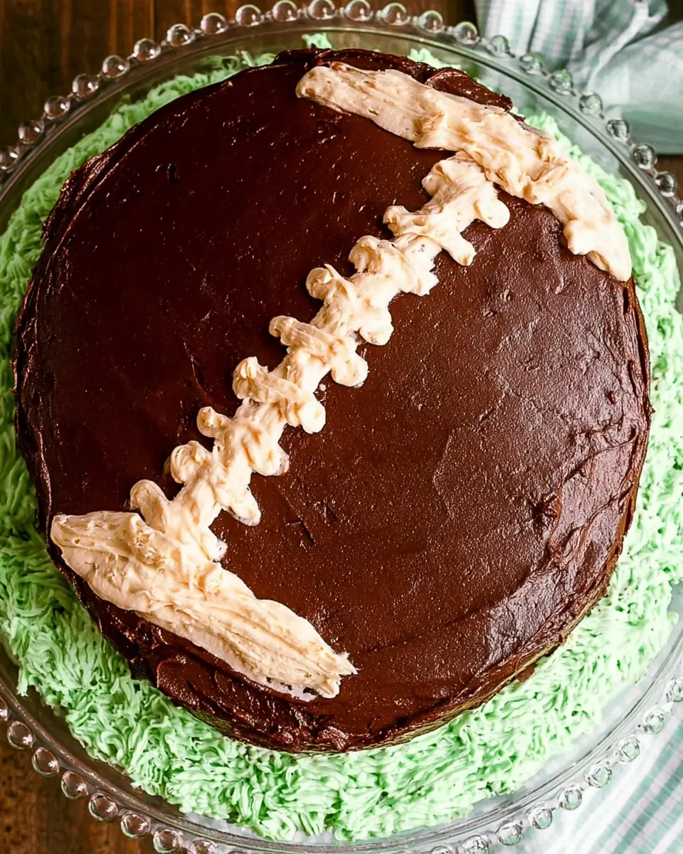 Football Cake Tutorial Recipe
