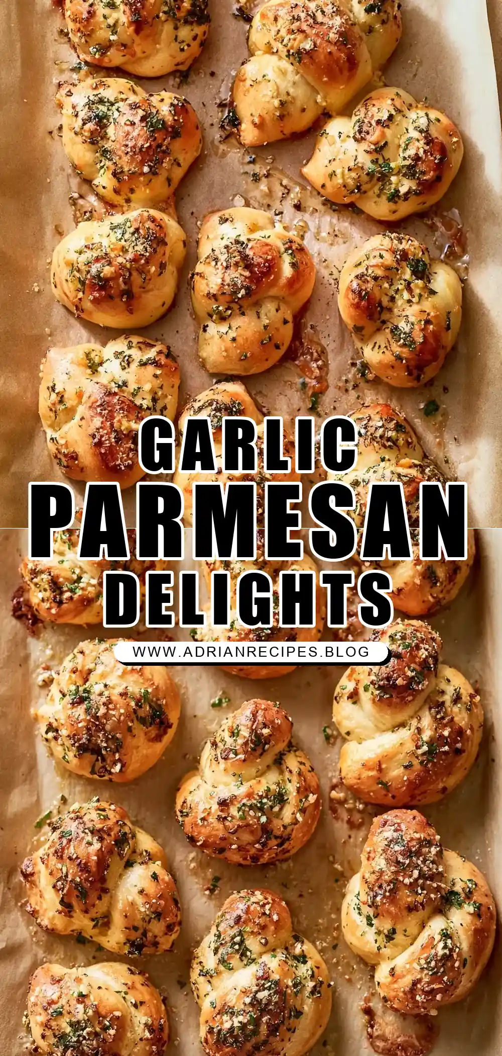 Easy Garlic Parmesan Knots