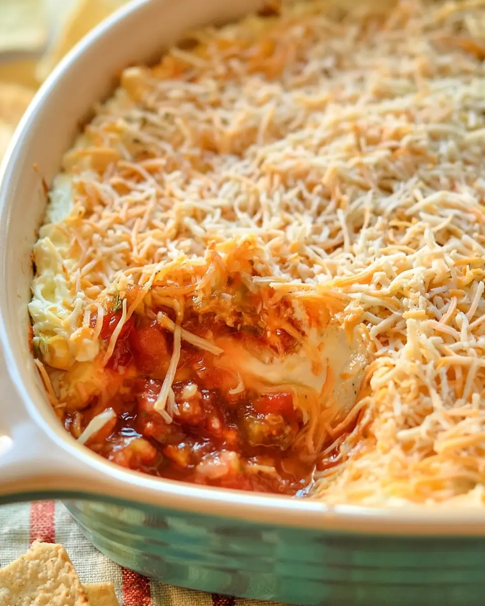 A delicious plate of Layered Cream Cheese and Salsa Dip