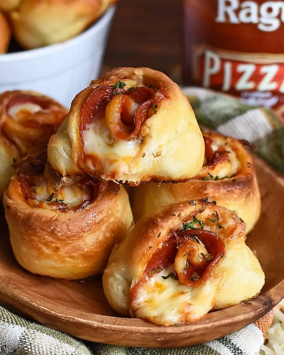 A delicious plate of Pepperoni Cheese Pizza Bombs