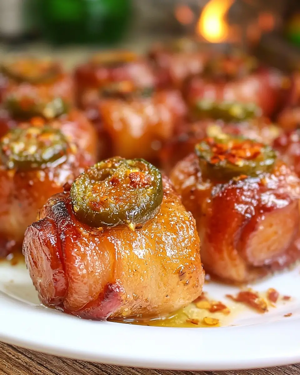 A delicious plate of Smoked Pig Shots