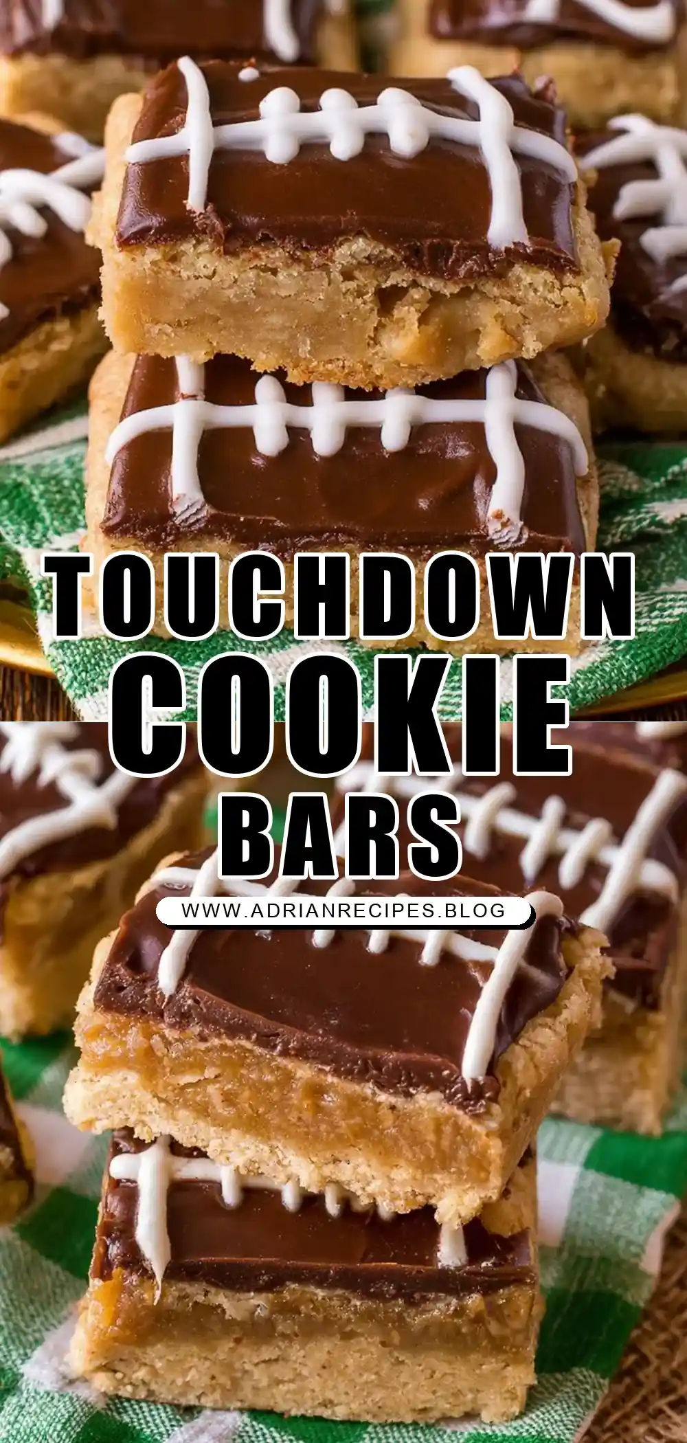 Football Cookie Bars