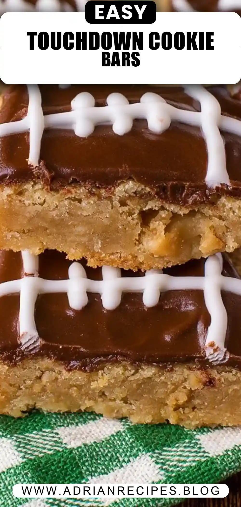 Football Cookie Bars