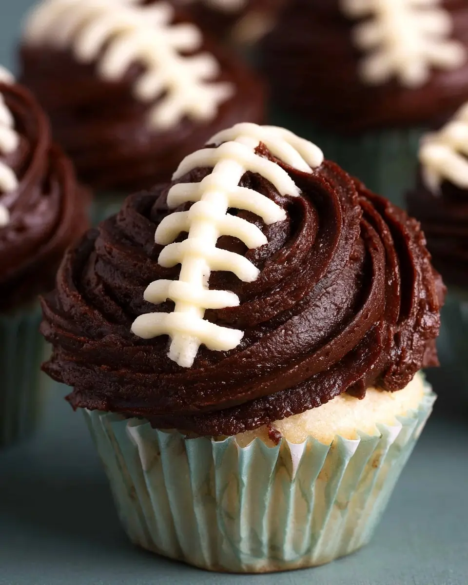The Best Football Themed Cupcake for the Super Bowl